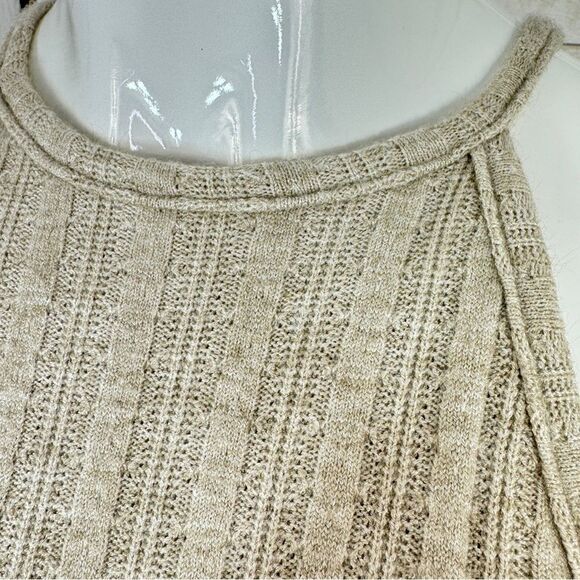 Anthropologie Amadi Caroline Knit Halter Sheath Maxi Dress Tan Small Sleeveless - Picture 6 of 12